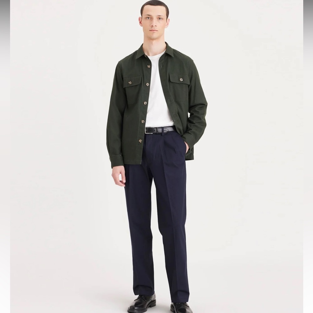 Dockers Navy Pants Signature Relaxed Fit